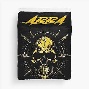 skull metal abba design Duvet Cover