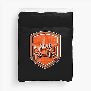 Super Abba Super Dad In Hebrew Classic T-Shirt Duvet Cover