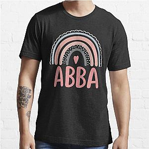 Abba Rainbow Grandma Cute Mothers Day Funny Abba Essential T-Shirt