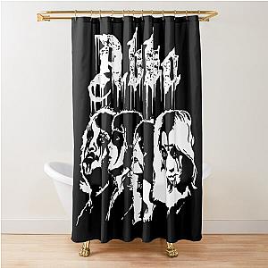 metal font abba Shower Curtain