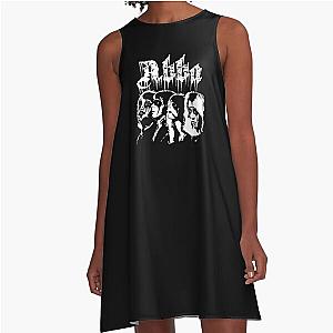 metal font abba A-Line Dress