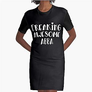 Abba Freaking Awesome Best Ever I Love Abba Graphic T-Shirt Dress