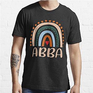 Abba Rainbow Grandma Cute Mothers Day Funny Abba  Essential T-Shirt