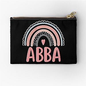 Abba Rainbow Grandma Cute Mothers Day Funny Abba Zipper Pouch