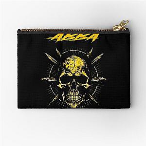 skull metal abba design Zipper Pouch