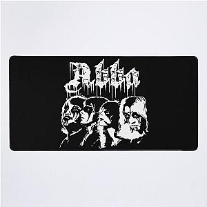 metal font abba Desk Mat