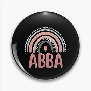 Abba Rainbow Grandma Cute Mothers Day Funny Abba Pin