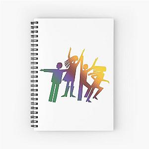 of 7.Super abba dancing and loving Spiral Notebook