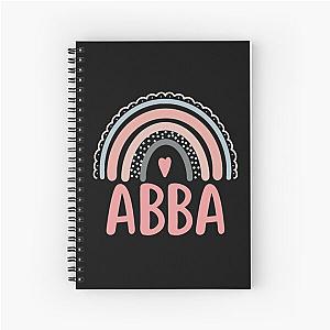 Abba Rainbow Grandma Cute Mothers Day Funny Abba Spiral Notebook