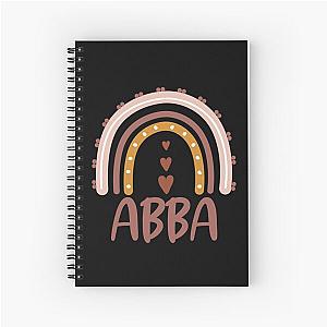 Abba Rainbow Grandma Cute Mothers Day Funny Abba Spiral Notebook