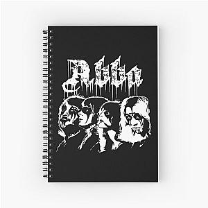 metal font abba Spiral Notebook