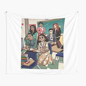 Trending Abbott Elementary Characters Design Tapestry