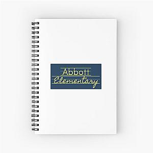 Abbott Elementary Blue and Yellow Logo Spiral Notebook