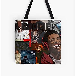 A Boogie Wit Da Hoodie Collage All Over Print Tote Bag