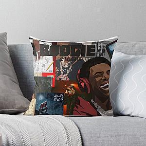 A Boogie Wit Da Hoodie Collage Throw Pillow