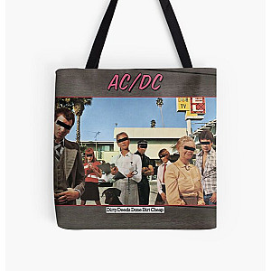 Frist Retro Albums Cover     acdc Poster All Over Print Tote Bag RB2811