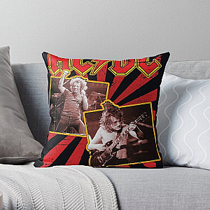 Vintage Albums Cover     acdc Poster Throw Pillow RB2811