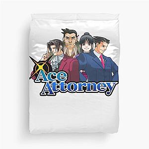 Ace Attorney logo Duvet Cover