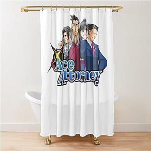 Ace Attorney logo Shower Curtain