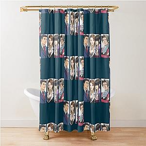 Ace Attorney Panels   Shower Curtain