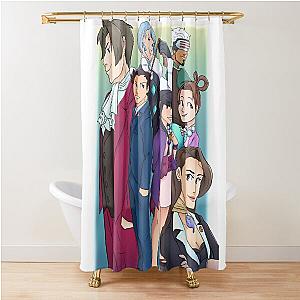 Ace Attorney Trilogy Poster Shower Curtain