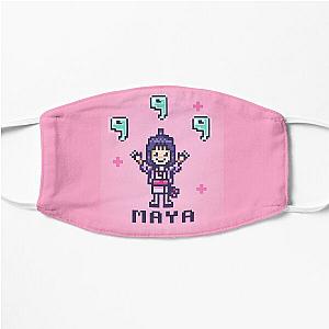 Ace attorney Maya pink pixel art Flat Mask