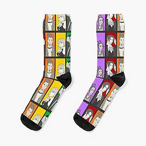 Ace Attorney Rainbow Collage Socks