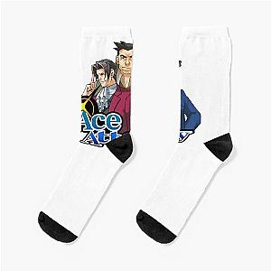 Ace Attorney logo Socks