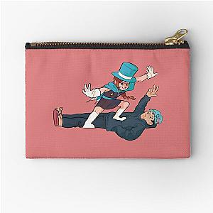 meet the wrights [apollo justice: ace attorney]  Zipper Pouch