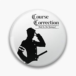 The Great Ace Attorney Course Correction Black Silhouette Pin