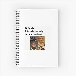 Adam Lambert meme Spiral Notebook