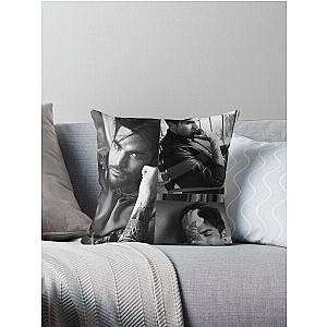 B&W Adam Lambert  Throw Pillow