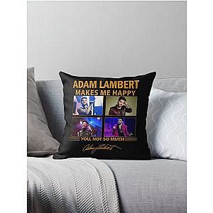 of ADAM LAMBERT  Throw Pillow