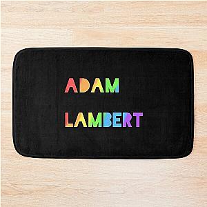 Adam Lambert rainbow   Bath Mat