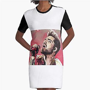 Adam Lambert drawing Graphic T-Shirt Dress