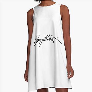 Adam Lambert autograph   A-Line Dress