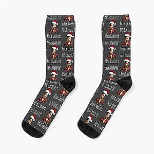 Adam Lambert Christmas Socks