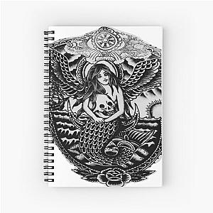 Adam Levine Mermaid Tattoo Spiral Notebook