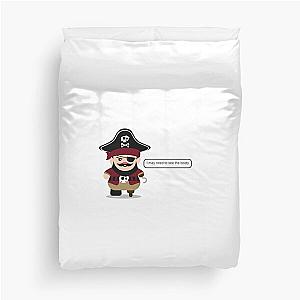 Adam Levine I may need to see the booty Pirate Funny Text Instagram DMs Meme Duvet Cover