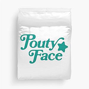 Addison Rae Pouty Face Aqua Duvet Cover