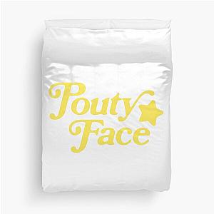 Addison Rae Pouty Face Yellow Duvet Cover