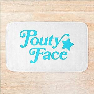 Addison Rae Pouty Face Blue Bath Mat