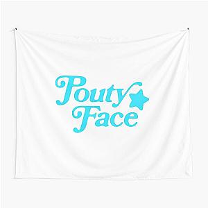 Addison Rae Pouty Face Blue Tapestry