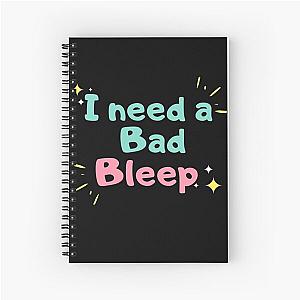 I Need a Bad Bleep Addison Rae Funny & AddisonRae Tiktoker Fan Gifts Trending Design Spiral Notebook