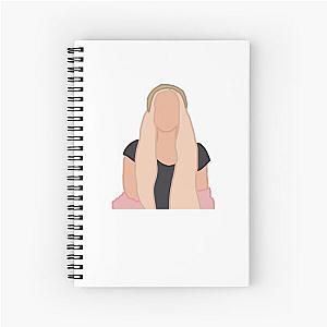 addison rae easterling tiktok tik tok outline drawing Spiral Notebook