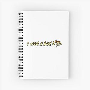 bad b*tch addison rae lyric Spiral Notebook