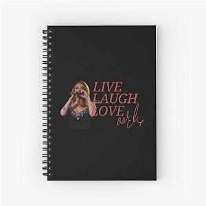 Live Laugh Love Adele Spiral Notebook