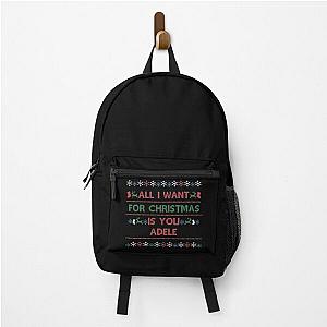 Christmas Name Xmas Santa Adele Backpack