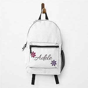 Adele Floral Name Calligraphy Design Backpack