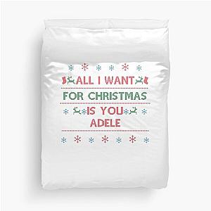 Christmas Name Xmas Santa Adele Duvet Cover